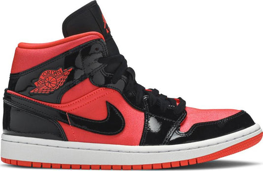 Jordan 1 Mid Hot Punch Black (W)